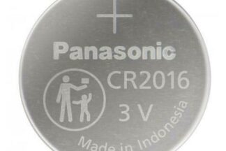 Pila Litio Botón CR2016, 3V 90mAh, Ø20x1,6mm Panasonic, 01-2030 (6 Unidades)