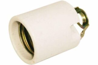 Portalámparas cerámico E27 con soporte M10