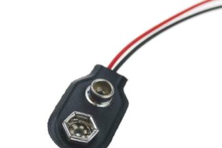 Portapilas conector clip pila batería 9V homologado, cables 16cm