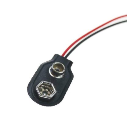 Portapilas conector clip pila batería 9V homologado, cables 16cm