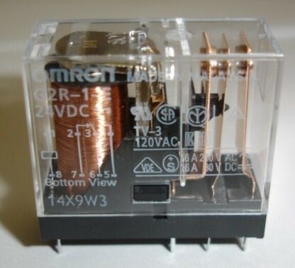 Relé 24Vdc/16A, Omron G2R-1-E-24VDC, SPDT, R.5,0mm