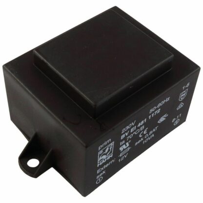 Transformador PCB 12V 10VA 833mA, 51/68x42x35mm Ta70ºC/B - Imagen 4