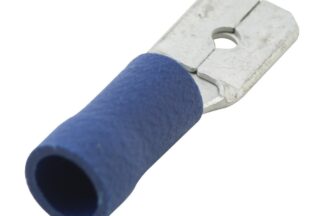 Terminal 6,3mm Macho Aislado Azul 1,5-2,5mm² AWG 16-14 (100 Unidades)