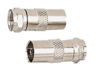 Adaptador F macho a TV hembra