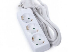 Base múltiple de 3 tomas, cable 1,5m
