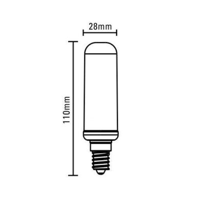 Bombilla LED E14 T28. 8W. - Imagen 3