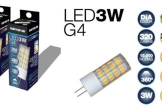 Bombilla Led G4, 12Vdc 3W DH