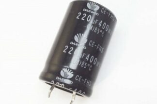 CONDENSADOR ELECTROLITICO 220uF, 400V, Ø25x40mmL