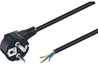 Cable Alimentación 3x1mm² HO5RR-F Goma 1,8m Schuko CEE7/7 a Hilos
