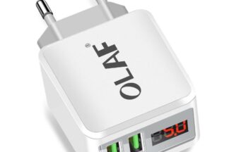 Cargador alimentador USB x2 salidas 2,1A con display