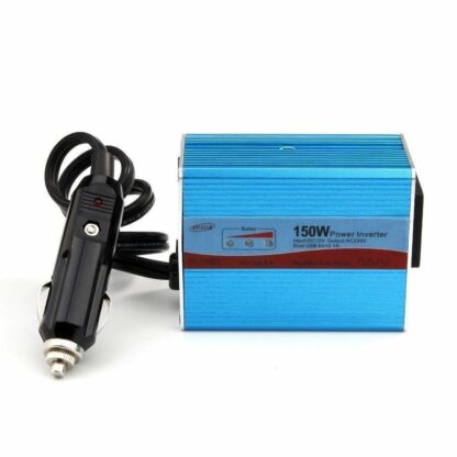 Convertidor DC-AC 12-220V 150W USB x2, mechero, "CE"