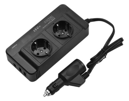 Convertidor DC-AC 12V-220V 200W + 2xUSB + Type C, Switch - Imagen 5