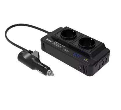 Convertidor DC-AC 12V-220V 200W + 2xUSB + Type C, Switch