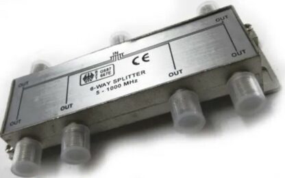 Distribuidor (Splitter) 1 Entrada 6 Salidas Conectores F, 5-1000MHz