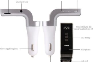 Emisor de Audio por FM mp3 + Bluetooth para coche