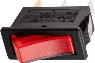 Interruptor Luminoso Rojo SPST 16A/250V 125ºC ENEC14