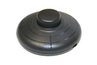 Interruptor de pie (negro) Doble uso: sobremesa o pie