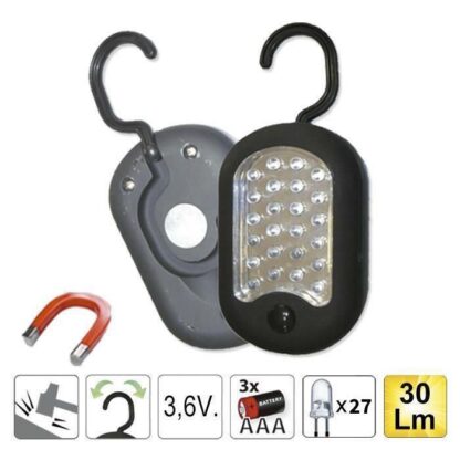 Linterna luz LED para taller con imán y gancho
