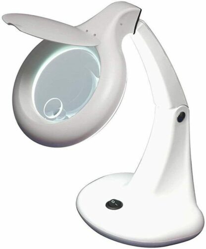 Lupa doble foco de sobremesa con LEDs de alta luminosidad 10W