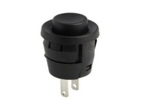 PULSADOR OFF-ON, 2A/250V Negro (2 Unidades)