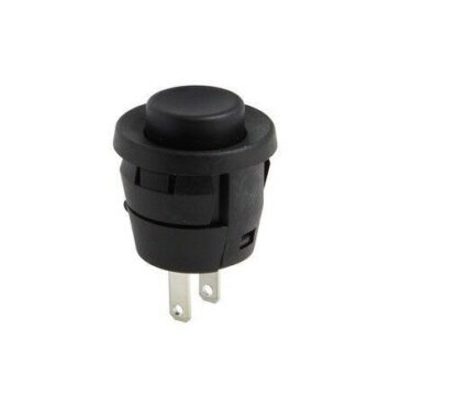 PULSADOR OFF-ON, 2A/250V Negro (2 Unidades)