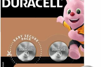 Pila Litio Botón CR2016 3V/75mAh DURACELL, 07-2030 (10 Unidades en 5 blister)