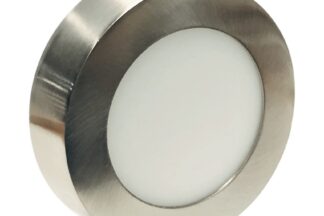 Plafón Led Redondo de Superficie 6W Niquel 120x34mm
