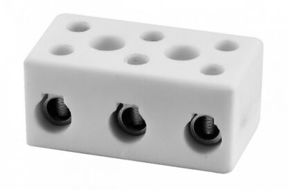 Regleta Cerámica 300ºC 16mm² 76A/450V, 45x32,5x23mm