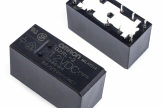 Relé12VDC 8A 2ctos 2+6 Pin Paso 5,0mm OMRON G2RL-2-12VDC