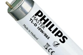 Tubo fluorescente Philips 18W, T8 590mm G13, 865 6500K