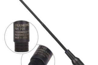 Antena Doble Banda VHF+UHF, Diamond RH701 Original, SMA Macho