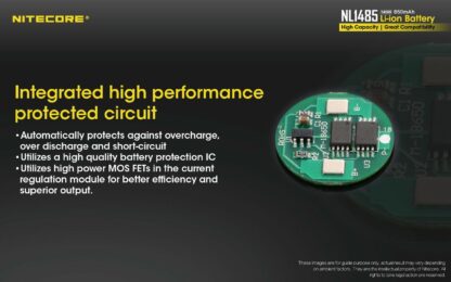 Batería Recargable 14500 NITECORE NL1485 3,7V/850mAh - Imagen 4