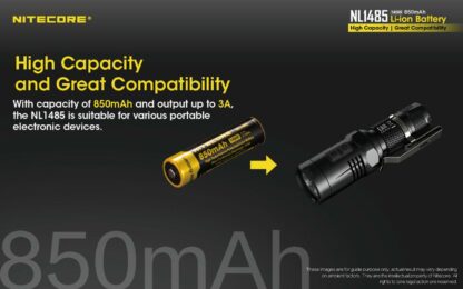 Batería Recargable 14500 NITECORE NL1485 3,7V/850mAh - Imagen 5