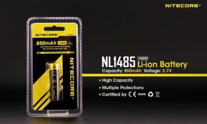 Batería Recargable 14500 NITECORE NL1485 3,7V/850mAh