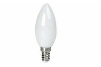 Bombilla LED VELA. E14. Fullglass. 4W, luz cálida 3200K (5 Unidades)