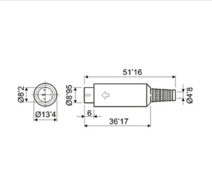 CONECTOR Mini-DIN MACHO 6p (3 Unidades) - Imagen 4