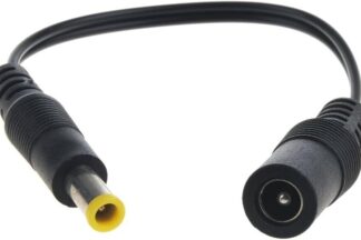 Cable adaptador DC 5,5x2,1mm Hembra a 5,0x3,0mm Macho Pin central