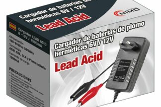 Cargador Baterias Plomo 6 y 12V 1500mA, Automático