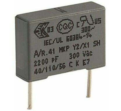 Condensador X1 Y2 Safety 2,2nF 300Vac AEC-Q200 KEMET
