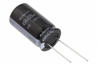Condensador Electrolítico 120uF 450V Ø18x31,5mm Rubycon CXW