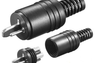 Conector altavoz macho, conexión a tornillo (2 Unidades)