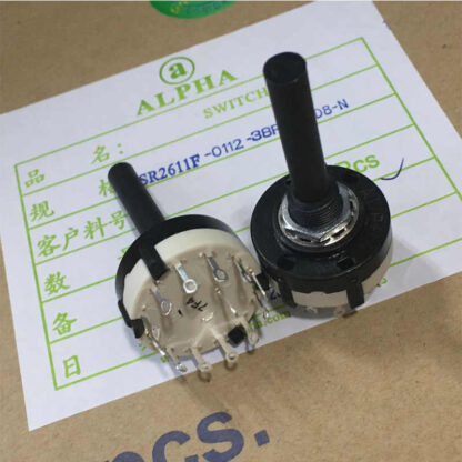 Conmutador Rotativo 2 Circuitos 6 Posiciones, ALPHA Taiwan - Imagen 3
