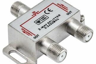 Distribuidor Repartidor Splitter 2 vias TV-SAT, 5 - 2450MHz