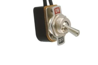 Interruptor de palanca 3A/250V ON-OFF plano, con cables 11,5cm ELECTRO DH