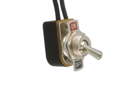 Interruptor de palanca 3A/250V ON-OFF plano, con cables 11,5cm ELECTRO DH