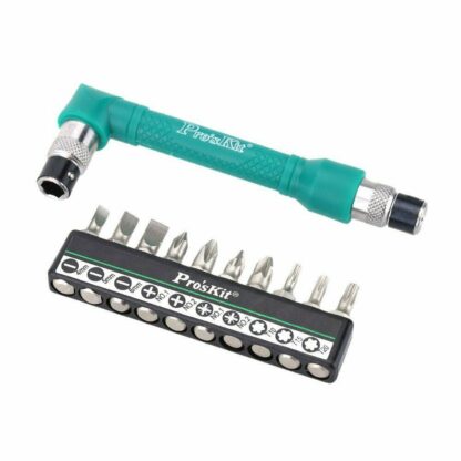 JUEGO DESTORNILLADOR 10 BOCAS + LLAVE-MANGO PROSKIT 1PK-212 - Imagen 3