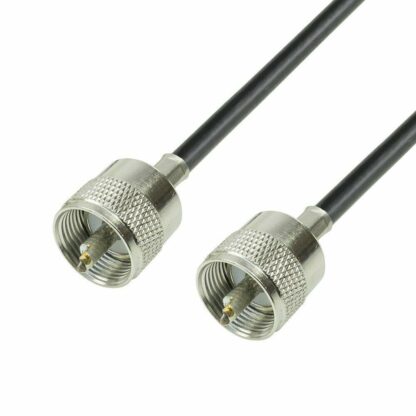 LATIGUILLO PL259 MACHO - MACHO 45cm CABLE RG-58 - Imagen 3