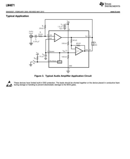 LM4871, LM4871M/NOPB, 8002D, SOIC-8, National / Texas (5 Unidades) - Imagen 4