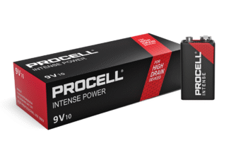 Pila 9V Alcalina 6LR61 Duracell Procell Intense Power – Industrial