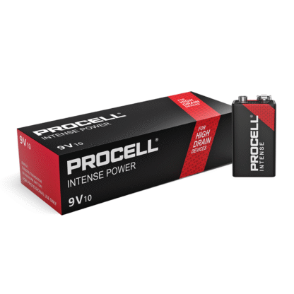 Pila 9V Alcalina 6LR61 Duracell Procell Intense Power – Industrial